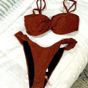 Mink pink bikini set